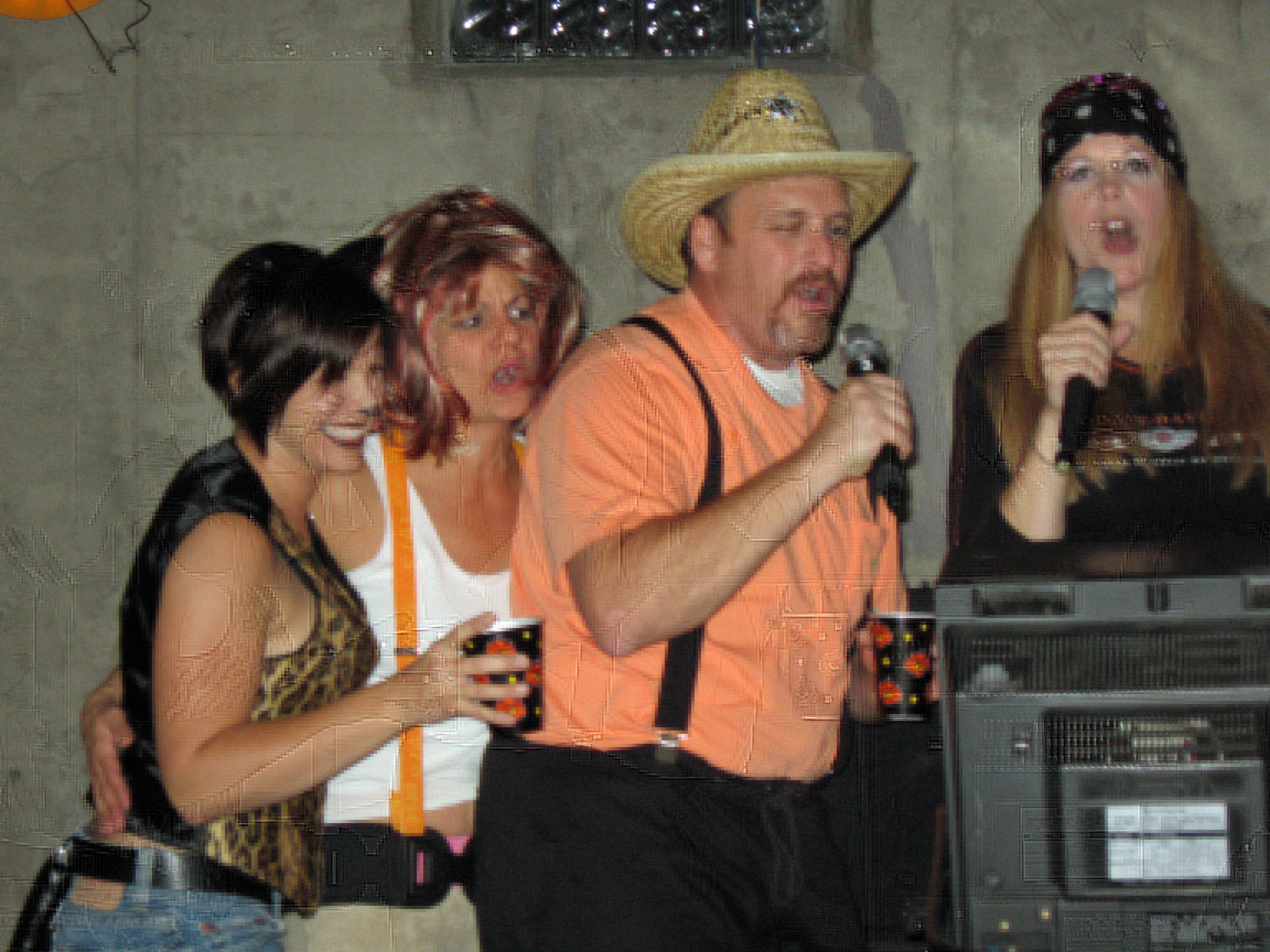 Guests enjoying karaoke entertainment at a Detroit event